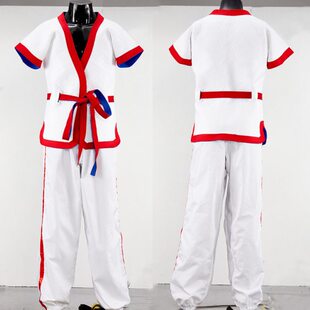 中国式摔跤跤衣专业训练比赛型红蓝双面加厚褡裢传统摔跤跤服