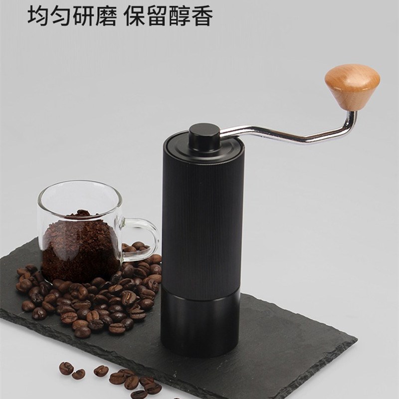 手摇咖啡磨豆机家用便携手冲意式手动咖啡研磨器不锈钢磨心咖啡机