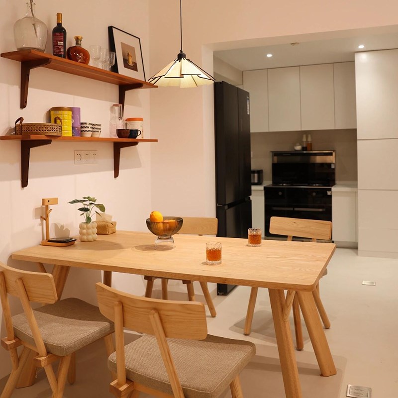 HF2X白蜡木板定 制实木桌板整板自然边餐桌茶桌台面板异形实木板