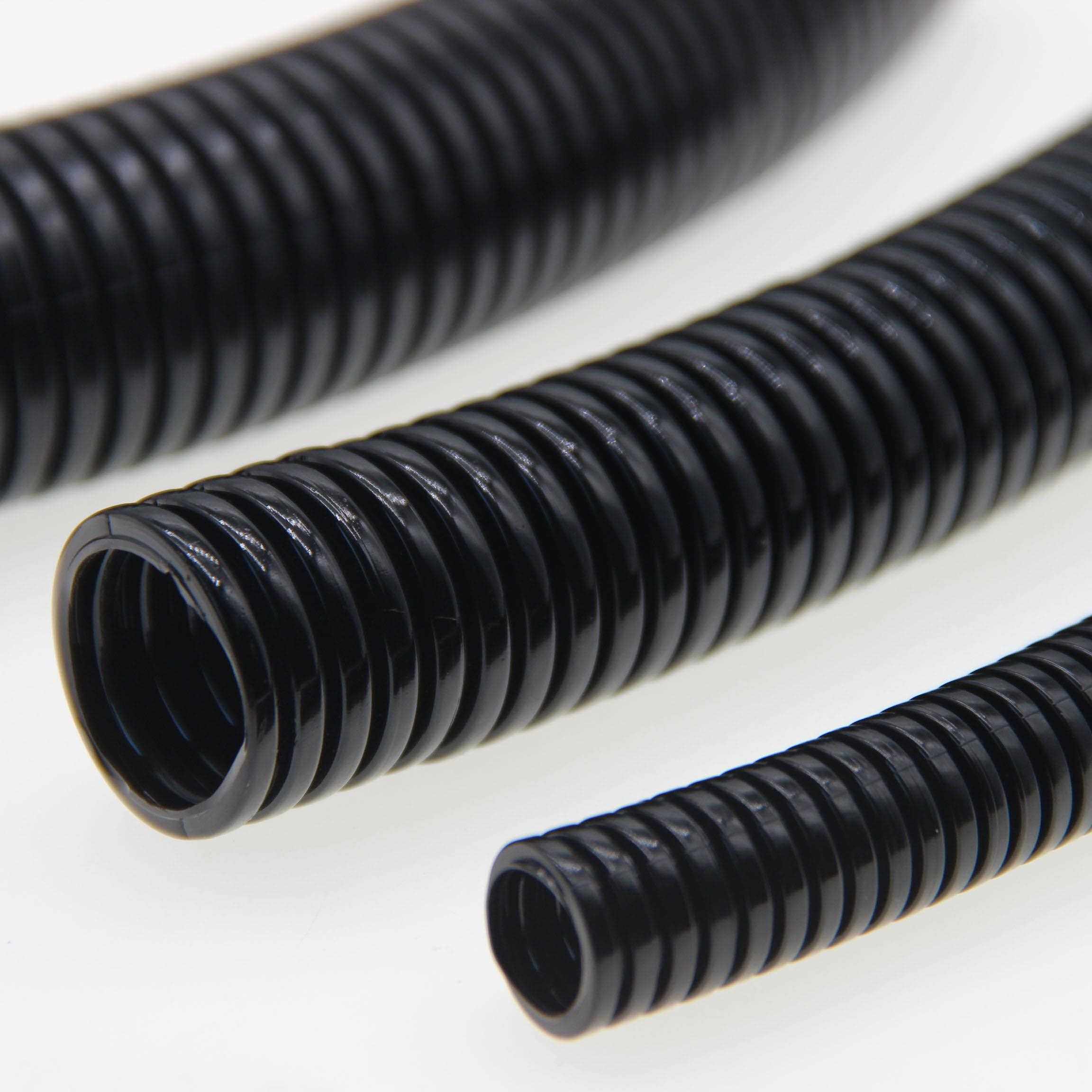 PA阻燃可开口加厚浪管AD13尼龙软管AD10AD106线束护套塑料波纹管