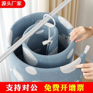 晒被子螺旋式晾衣架阳台家用大圆形旋转挂凉大衣架晒床单被罩