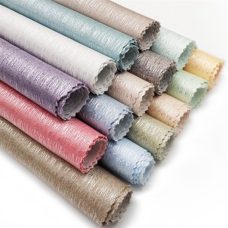 无缝壁布蚕丝墙布纯色条纹卧w室轻奢客厅现代简约素色全屋高档加