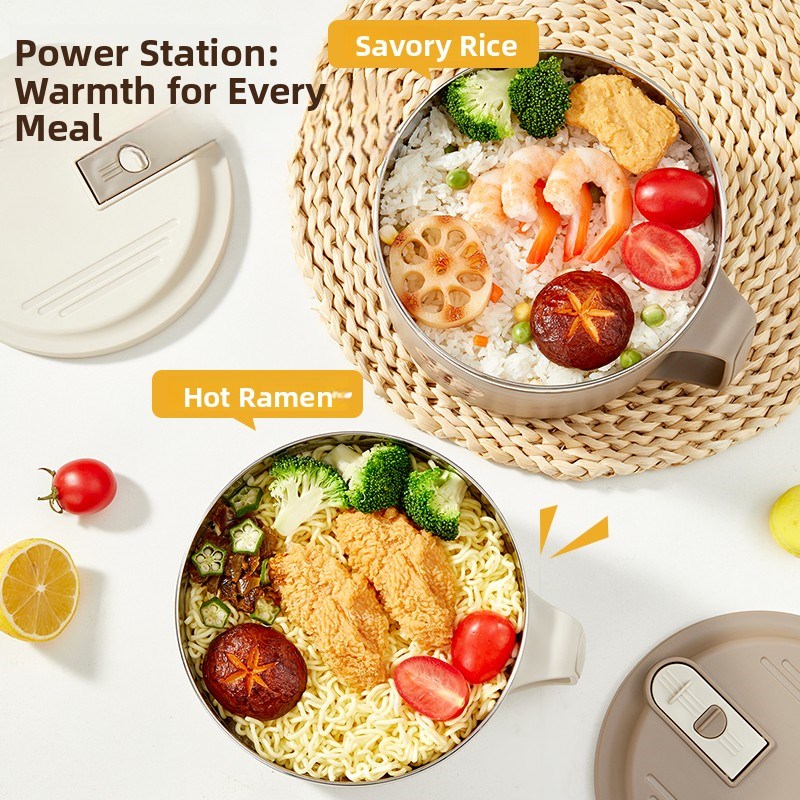 病房百惠宿舍排水带盖泡面碗304I不锈钢食堂大容量泡面碗