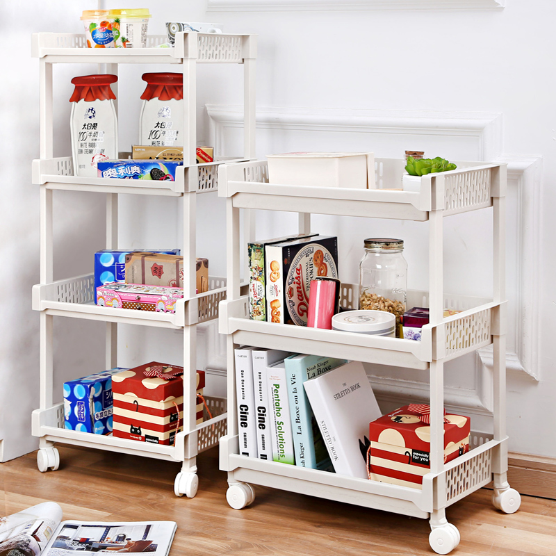 浴室卫生间厨房置物层架塑料落地收纳F储物架客厅卧室书房整理架