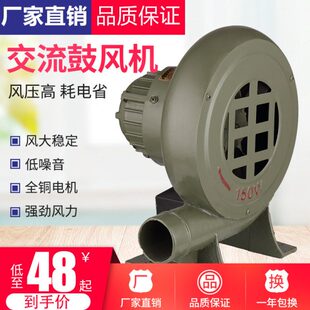 小型鼓风机铸铁单相锅炉吹风机工业炉灶引碳220v离心式烧烤鼓风机