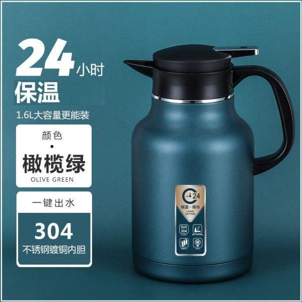 大战略304不锈钢保温壶家用便携车载大容量热水暖瓶学生宿舍水壶