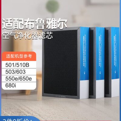 KISSAIR适配blueair布鲁雅尔空气净化器滤芯603/650E/650滤网580I