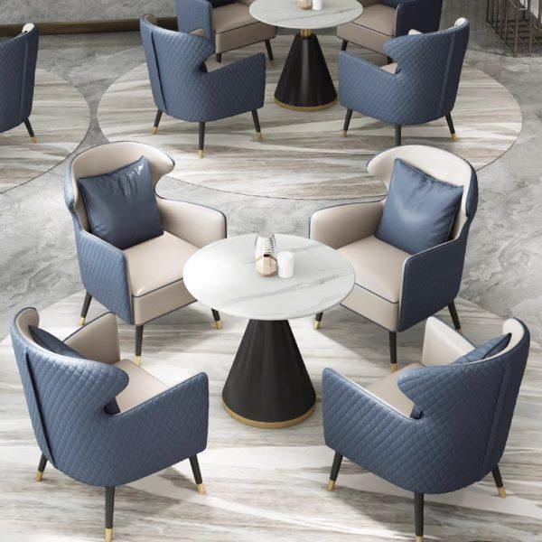 轻奢会客展厅接待部谈判一桌四椅高端商务岩板售楼处洽谈桌椅组合,住宅家具,岩板餐桌,淘宝优惠券,粉丝福利购,淘宝优惠卷