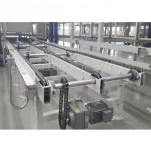 链条式输送机排双排耐温滚子链锻造件物料流水线输送链传送机