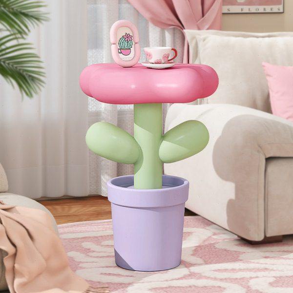 创意郁金香客厅电视柜旁边沙发落地摆件大型可爱奶油风艺术装饰品,家居饰品,落地摆件,淘宝优惠券,粉丝福利购,淘宝优惠卷