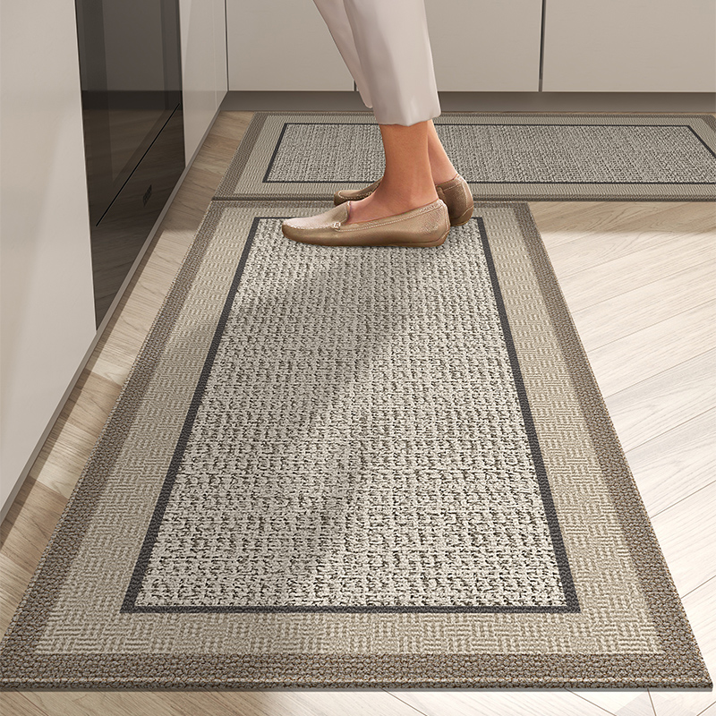 厨房地垫防水防滑防油可擦免洗耐脏脚垫门垫进门门口地毯家用整铺