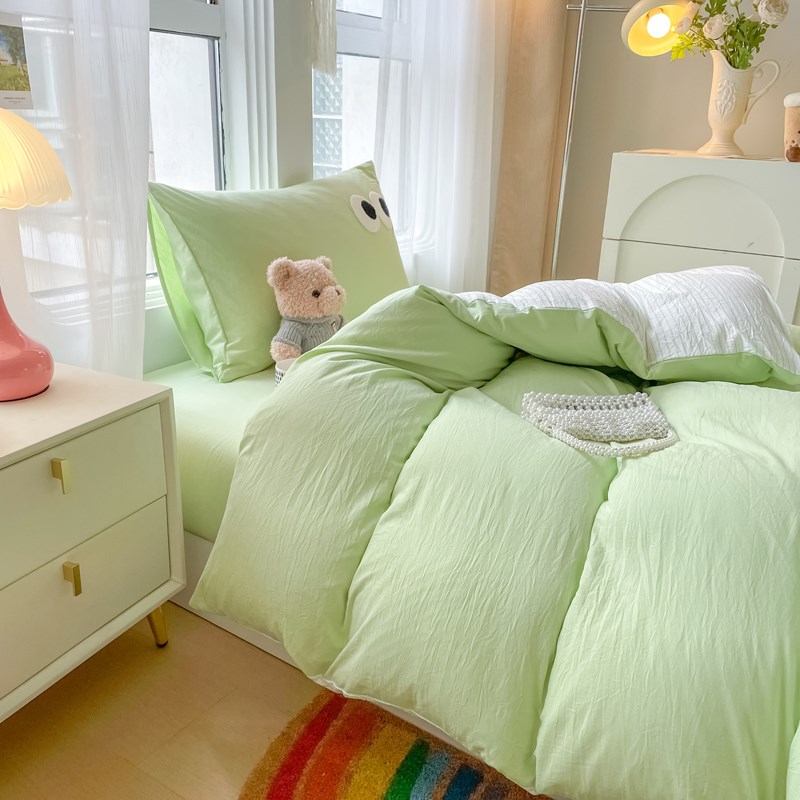 学生宿舍三六件套单人上下床铺盖套件被套被子枕芯双人被褥七件套