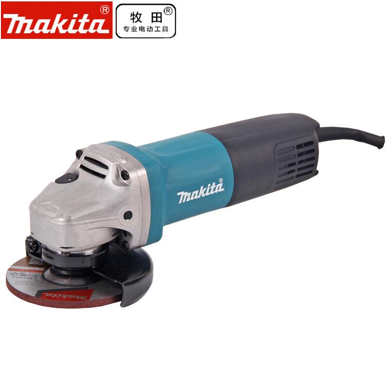 Makita牧田电动角磨机9553HB金属打磨切割机大功率 后开关710W