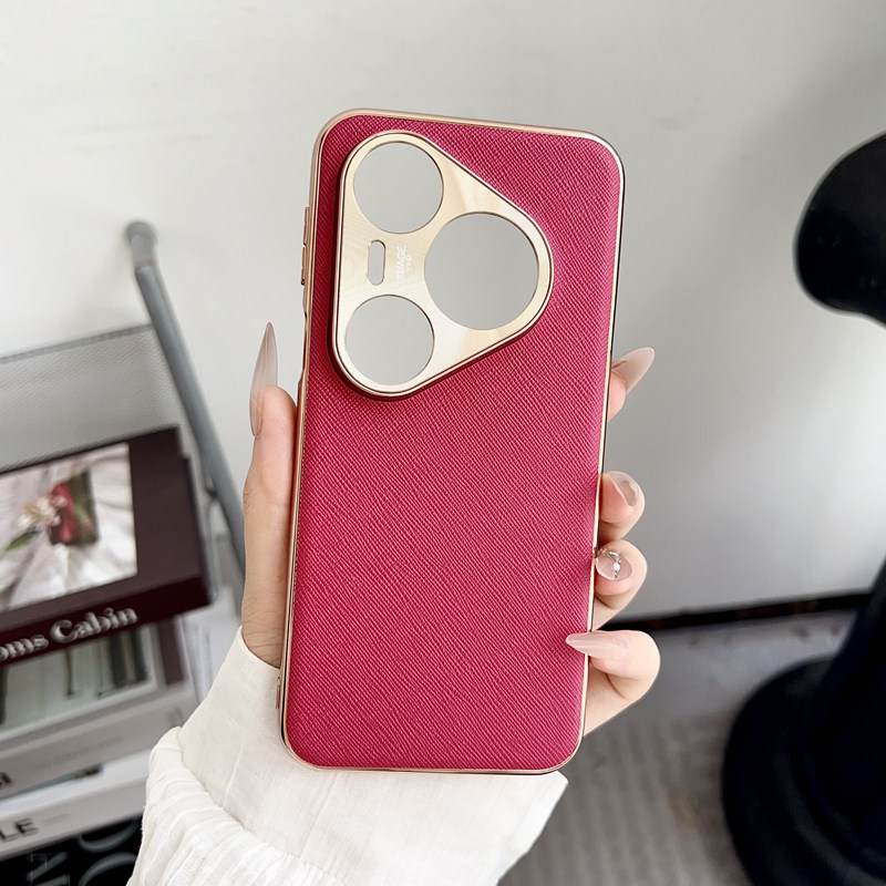 适用华为pura80pro手机壳pure80ultra十字纹保护套p80por镜头全包U十防摔uitra磨砂男女pura80加新款软硬外壳