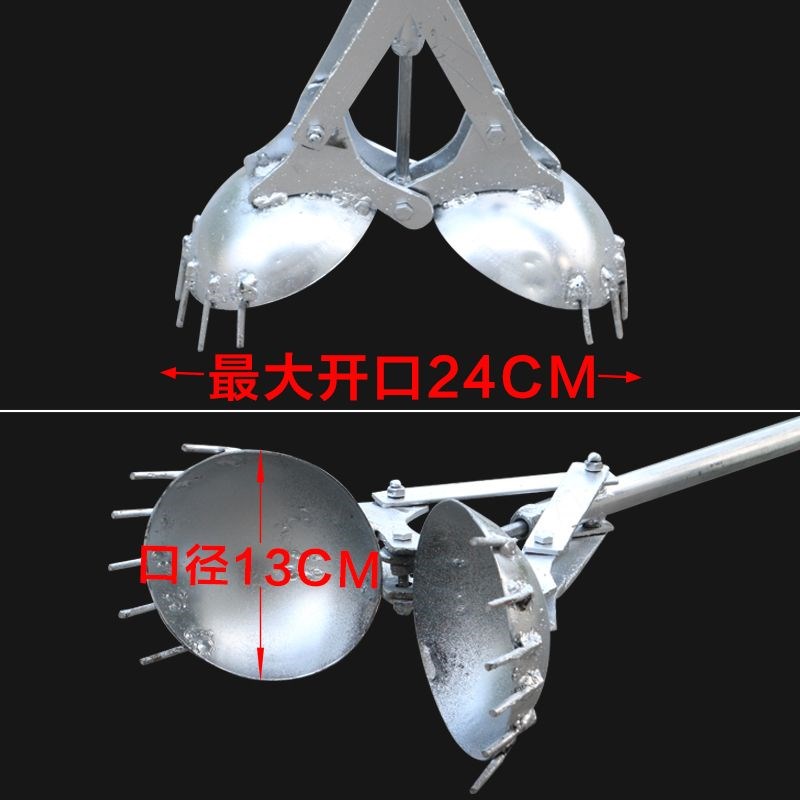 阴井窨井下水道清k理淤泥垃圾清掏工具市政小区工厂观察井污泥钳