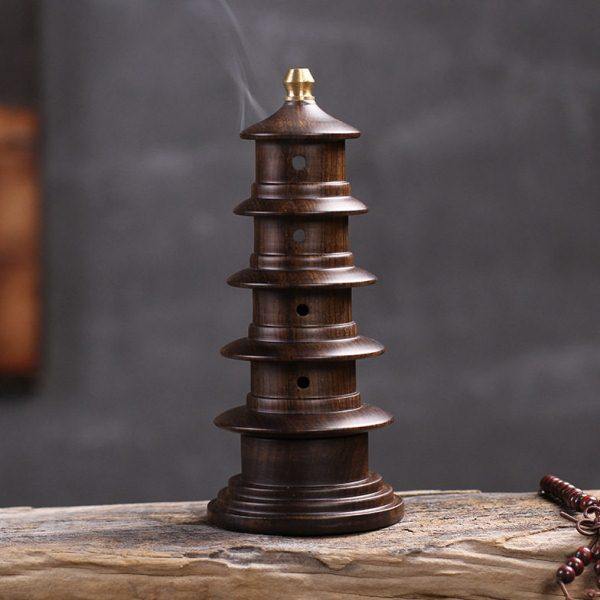 复古黑檀木线香炉创意家用室内塔立式香熏炉纯铜香插线香插摆件,家居饰品,香托/香盘/香座/香插,淘宝优惠券,粉丝福利购,淘宝优惠卷