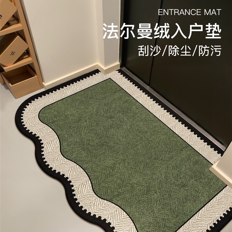2025新款入户门地垫高级感进门地毯防滑除尘P家用免洗玄关垫可裁