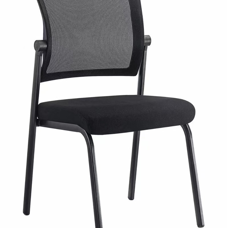 可折叠办公椅商务会议椅培训椅办公室椅子网椅四脚固W定无扶手动