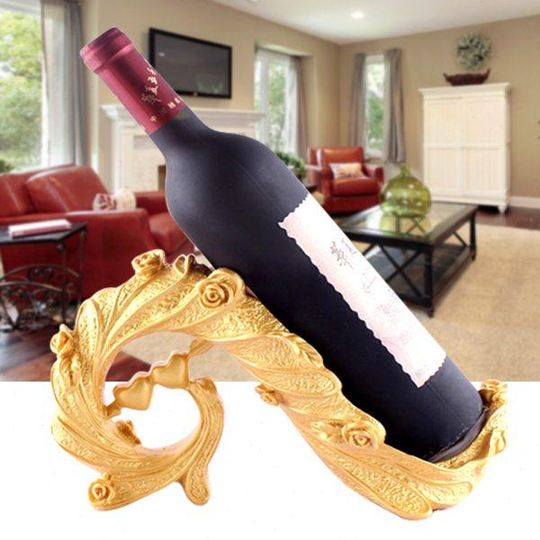 乔迁新居欧式创意红酒架摆件轻奢酒柜装饰品酒柜里的葡萄酒架客厅