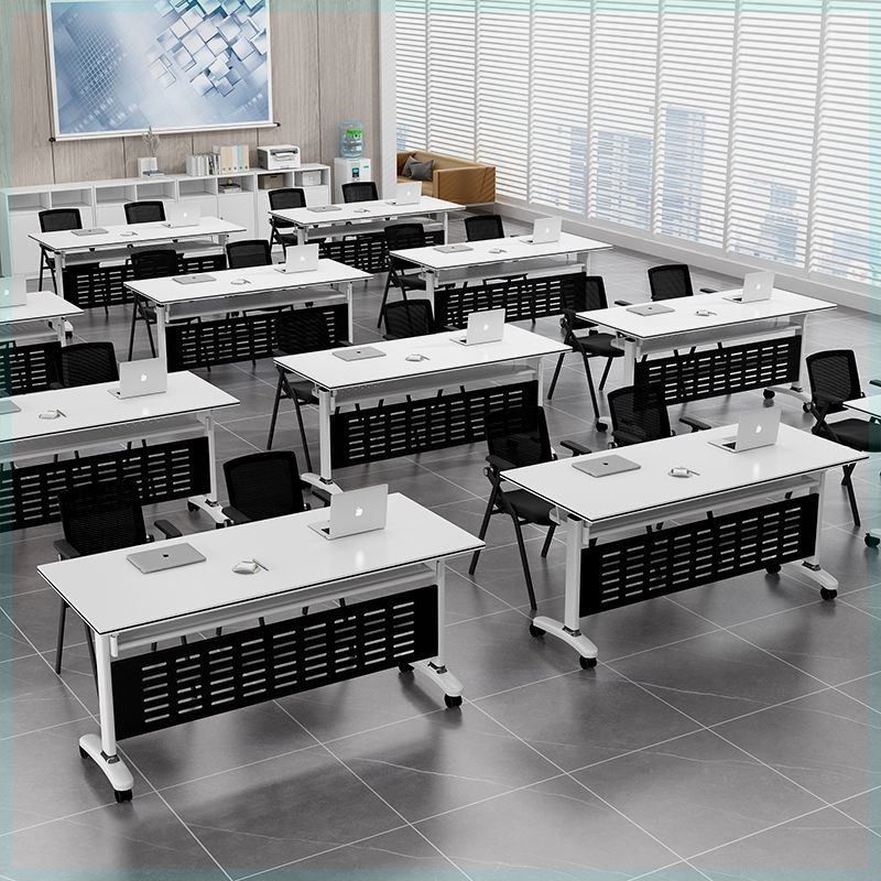 桌子会议桌简约现代r办公桌活动可桌双人培训桌长方形拼接