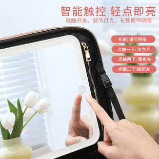 带镜子化业包LED灯用多功能女跟妆师专妆箱便携品大容量家光旅行