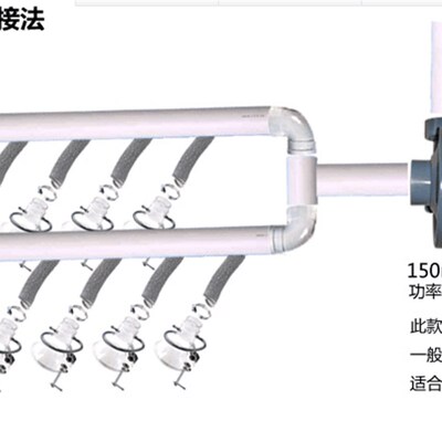 吸烟罩加厚透明喇叭口排烟罩 流水线580-75MM配扣个21.1米PVC软管