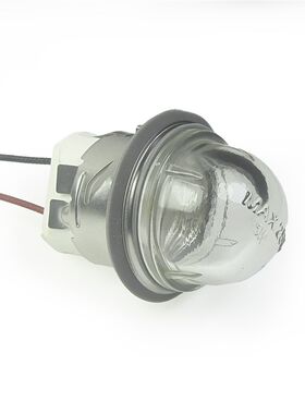 L箱D耐高温烤箱灯 开孔35mm集成烤E防爆高硼硅灯罩12V 220V蒸箱灯