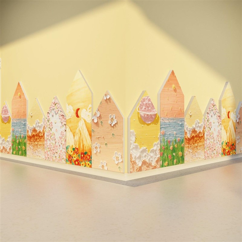 高端幼儿园楼梯墙面装饰班级文化走廊H过道环境创布置材料主题成