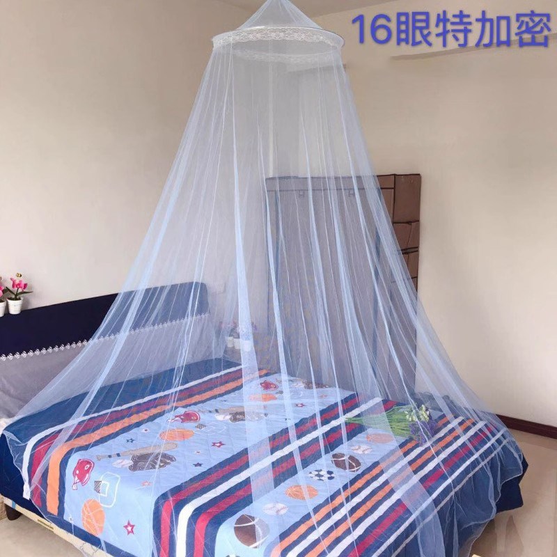 圆顶吊挂蚊帐家用2025新款卧室高级吊顶1米2O单人床老式免打孔安