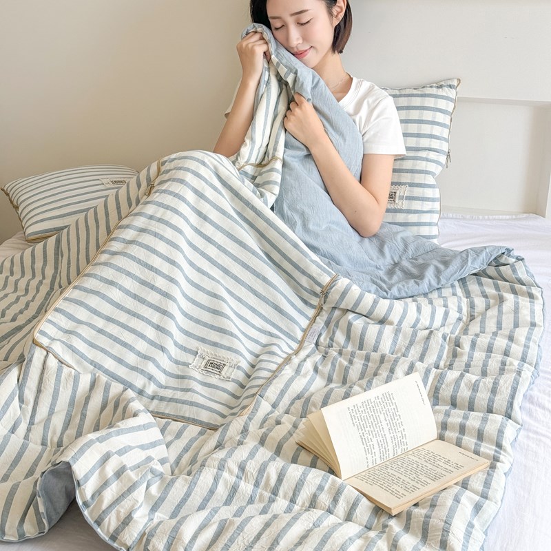 全棉抱枕被e子两用二合一汽车靠垫办公室午睡毯子枕头空调夏凉被