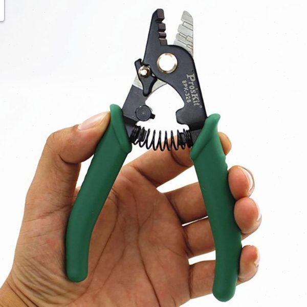 爆款台湾宝工三段式8PK-326光纤剥线钳剥纤钳电缆剥皮3孔米勒钳子