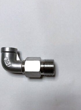PT3/8-Z1/4不锈钢内外丝弯头 内螺纹PT3/8 外螺纹Z1/4材质304钢
