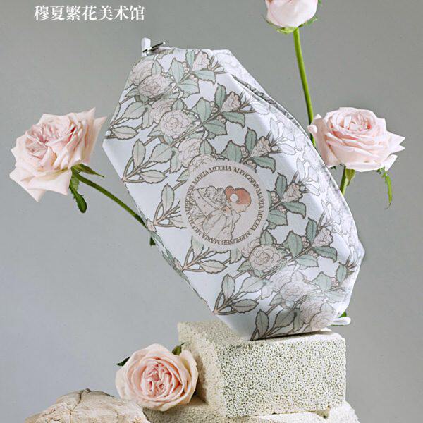 【穆夏繁花】美术馆博物馆文创化妆包女化妆收纳包生日礼物