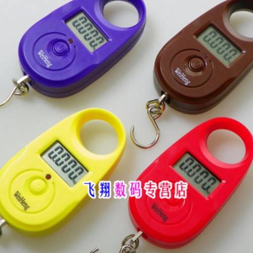 家用便携式电子秤50斤高精度迷你手提秤手拿买菜弹簧快递勾称小秤