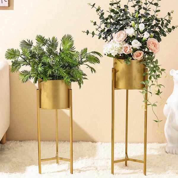 北欧简约现代创意落地花瓶花架家居客厅装饰品摆件样板房软装花盆