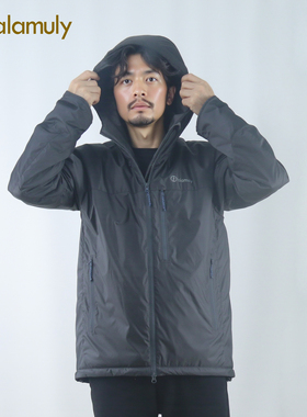Lalamuly户外保暖棉衣男防水防风运动风连帽穿拉链厚外套登山徒步