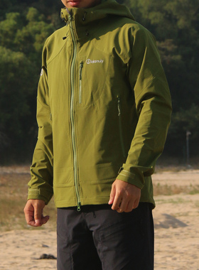 Lalamuly软壳单层风衣男防泼水防风保暖透气户外登山徒步休闲带帽
