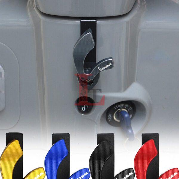 适用VESPA 春天/冲刺150 S TFT改装车头挂钩铝合金头盔置物挂勾爪