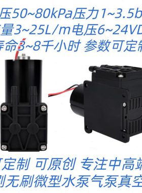 工厂生产 无刷泵 微型直流 12V 4VB12B80R37 -83kpa 可.定.制
