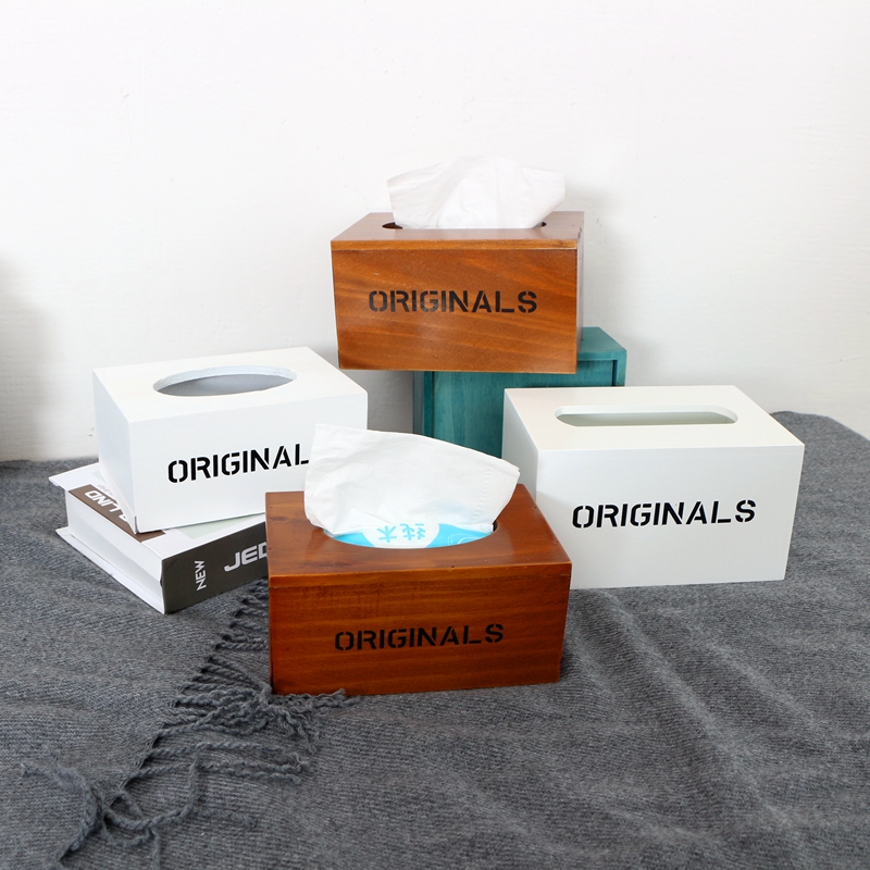 实木餐厅抽纸盒咖啡馆烧烤店纸巾盒定做饭店酒吧餐巾纸V盒可印LOG