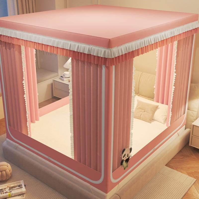 A类宝宝防摔蚊帐带床帘隐私帘家用卧室蒙古包床上帐篷新款全罩式