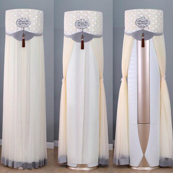 2024新款美的落地立式柜机空调套大3p匹圆柱形立体柜式通用防尘罩