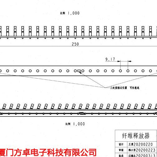 优惠可定制型 长条形负离子发射装置  离子发射头  释放器25X4CM