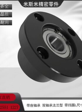 BFP02 03 04 06带座双轴承法兰型带挡圈尺寸选择型深沟球轴承支座