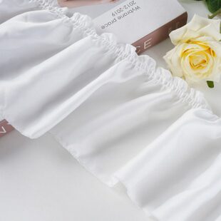 法式窗帘木耳花边侧边拼接唯美立边缝边装饰配件沙发奶油风M-503