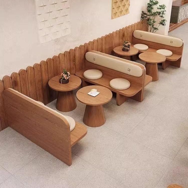 定制卡座沙发奶茶店桌椅