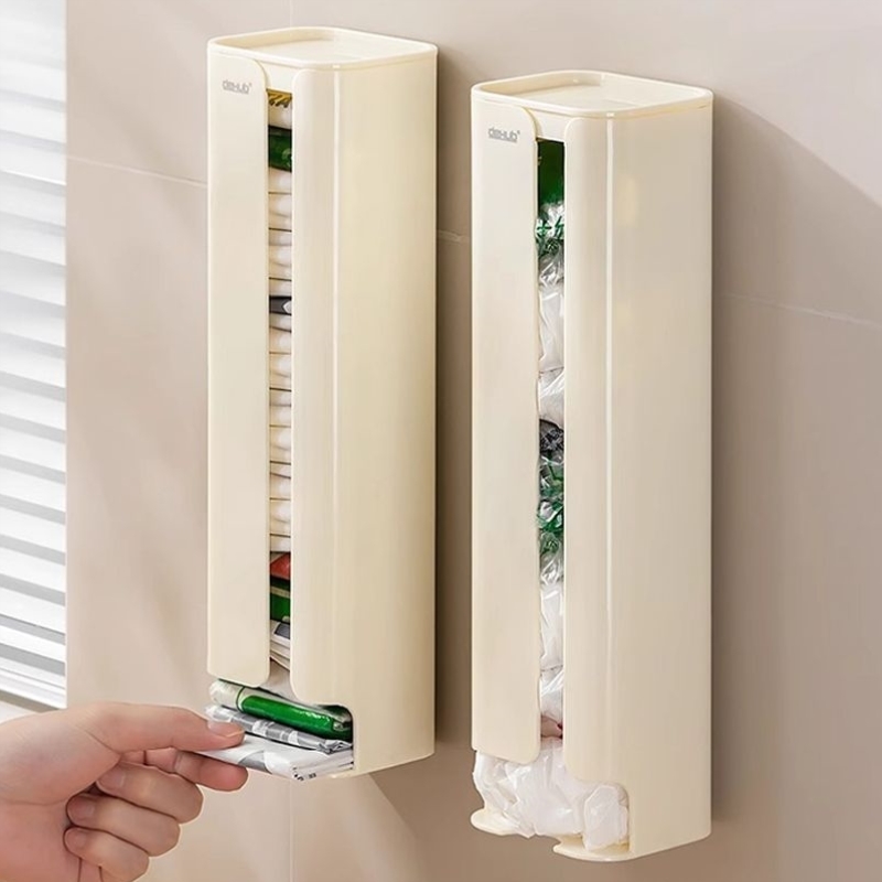 垃圾袋收纳盒壁挂抽取式大容量厨房装袋子方便袋家用塑料袋收纳盒