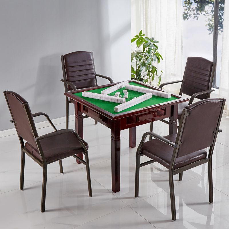 实木麻将桌掼蛋手搓棋牌桌现代简约两面用正方形扑克桌象棋桌子