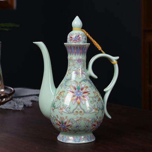 家用青花酒壶1斤装大号