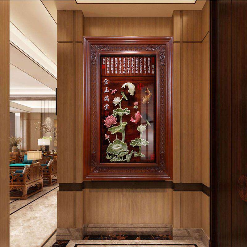 玄关装饰画中式墙上中国
